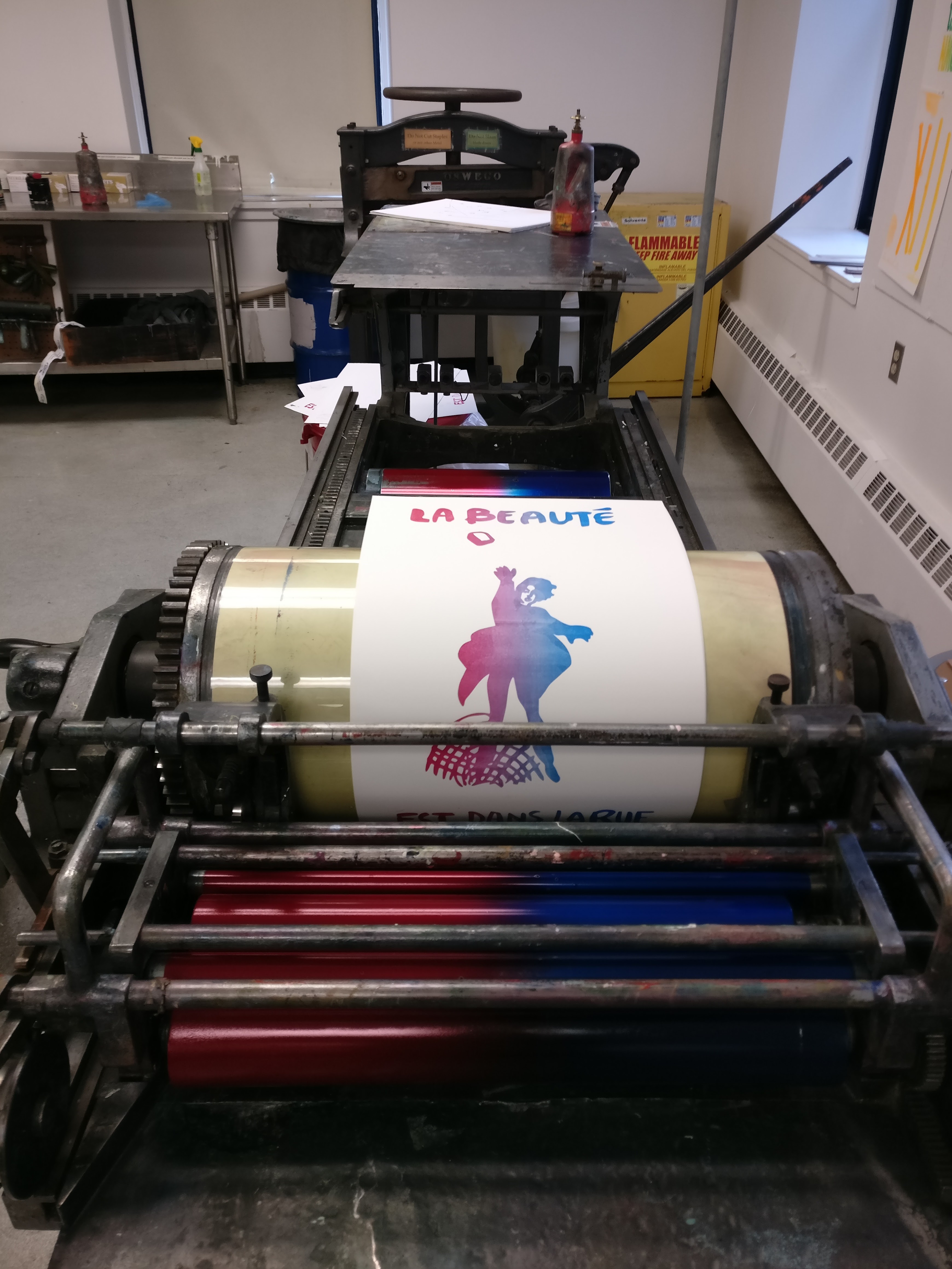 Rhode Island School of Design letterpress studio, 2015